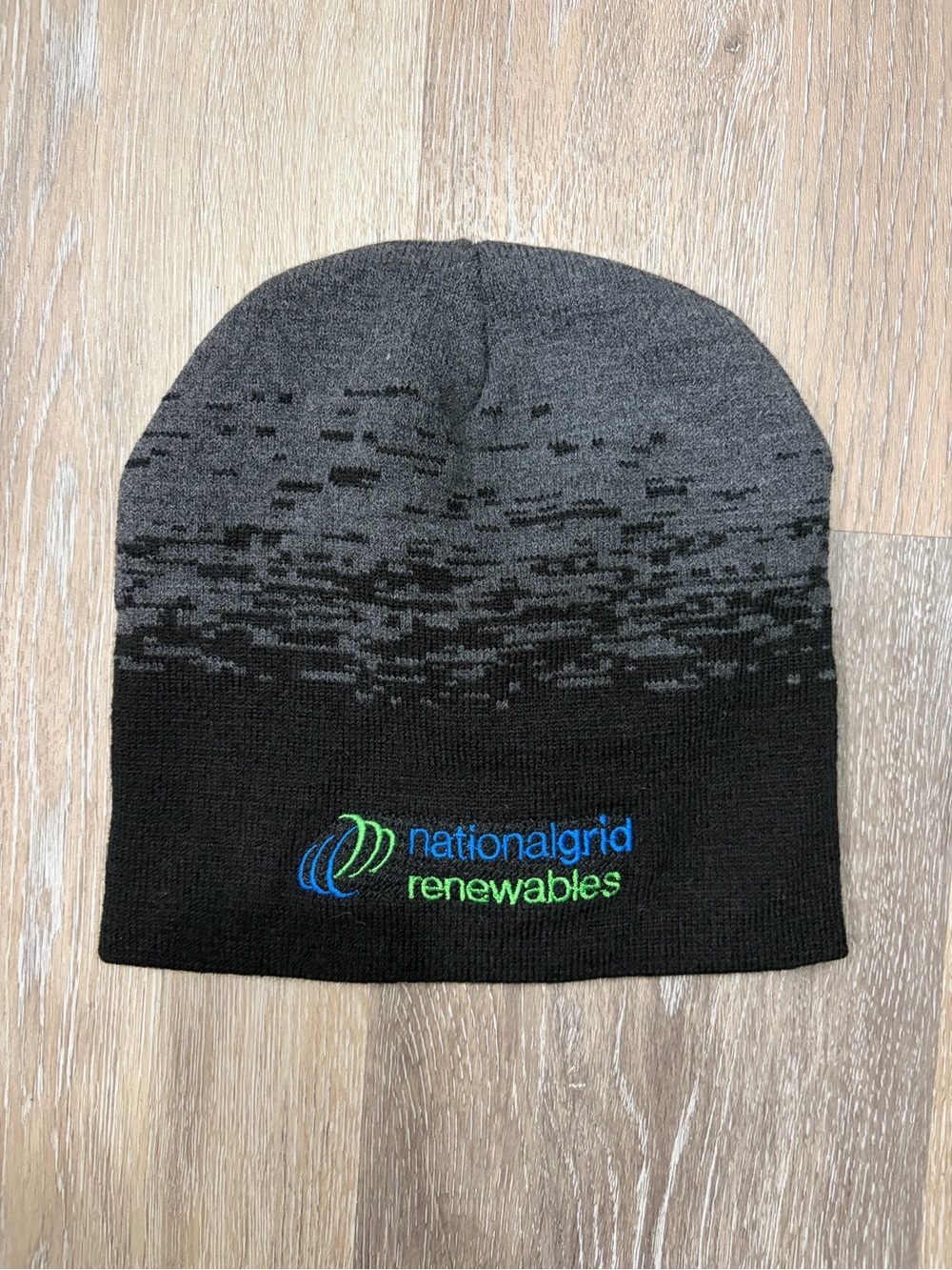 National Grid Renewables Black & Gray Knit Beanie